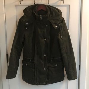 Guess canvas jacket with quilted satin lining